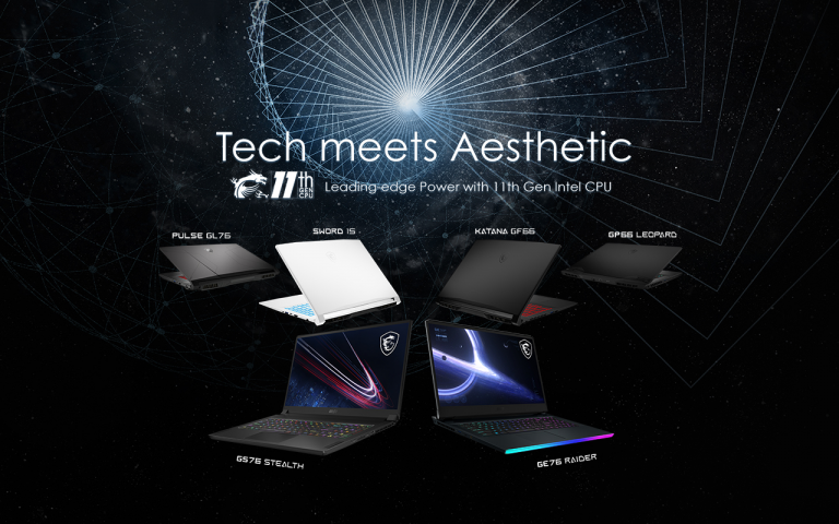 MSI onthult nieuwe line-up gaming laptops die zijn uitgerust met Intel Tiger Lake-H-cpu’s