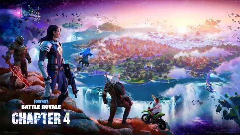 Fortnite chapter 4 is nu beschikbaar met een nieuwe map, Geralt of Rivia, wapens en grafische upgrades