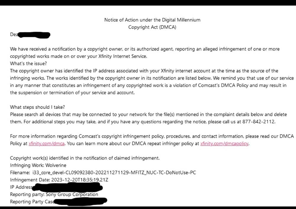 Insomniac DMCA