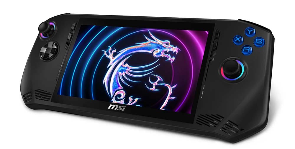 MSI Claw portable gaming handheld photo front