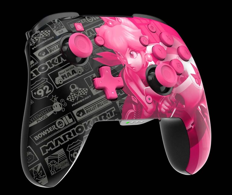 PDP komt met Glow in the Dark Grand Prix Princess Peach Rematch GLOW Wireless Controller voor de Nintendo Switch