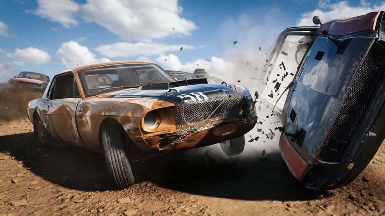 Auto’s rammen in de onthullingstrailer van Wreckfest 2