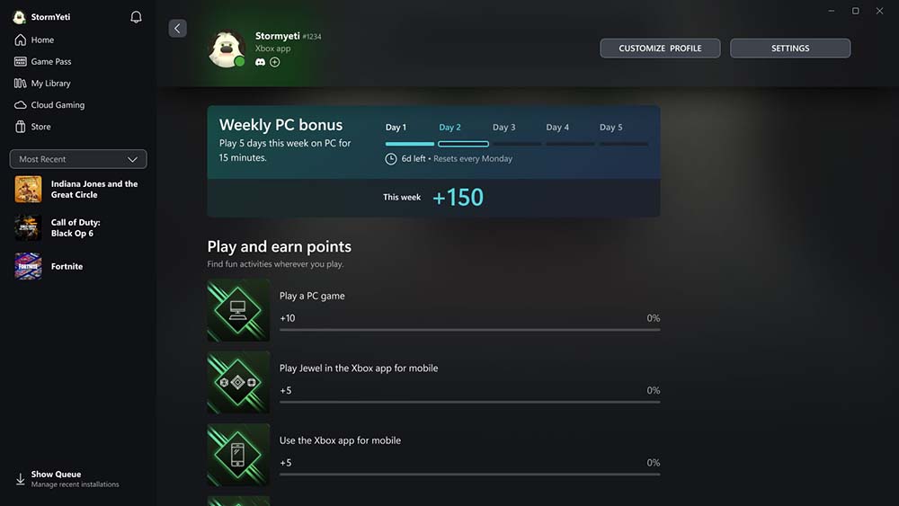2025 Game Pass Quests
