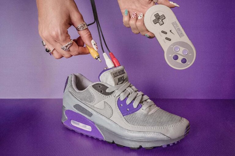 Ontwerper bouwt werkende SNES in klassieke Nike Air Max 90-sneakers
