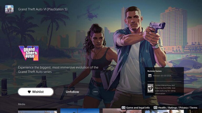 GTA 6 pre-orders gaan mogelijk snel van start, de game is gespot in de PS Store database