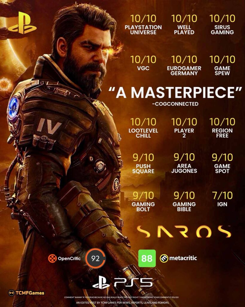 Saros-reviewscores